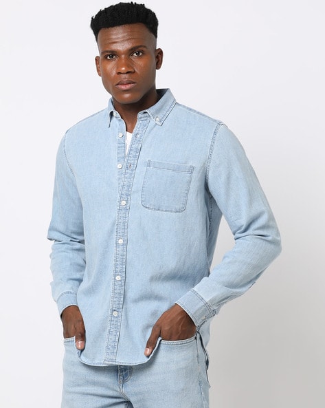 Gap denim deals shirt mens