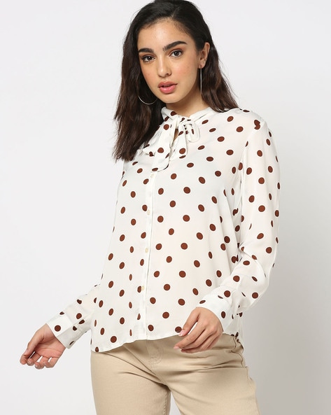 Polka dots tops online 2025 shopping