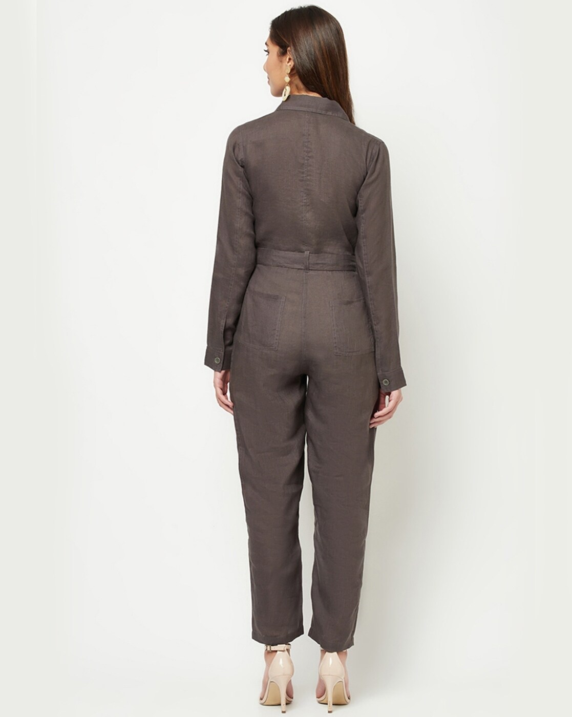 Seeker Hemp Cotton Jumpsuit XS/S Light Grey - $249 store Retail