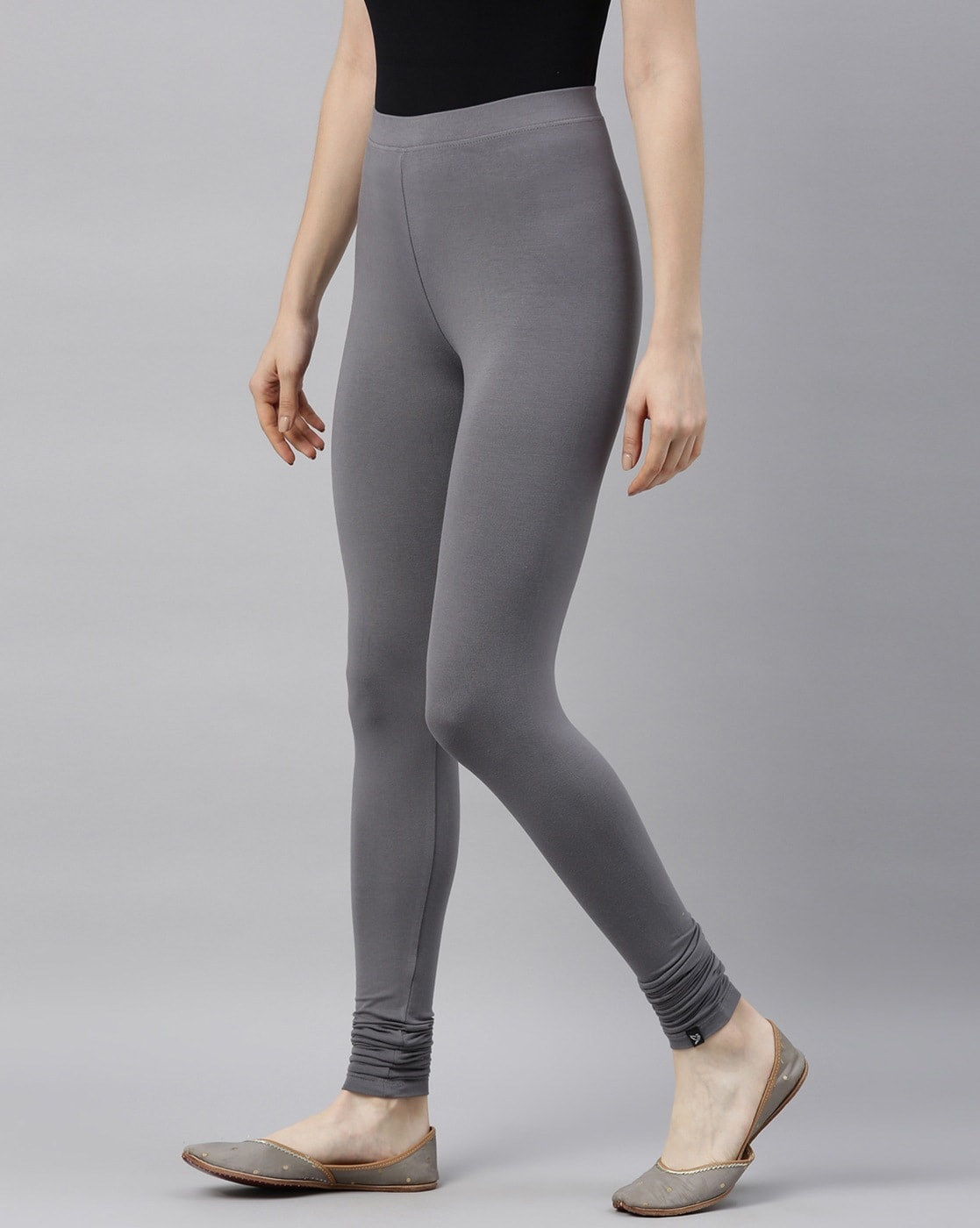 Biba Charcoal Grey Leggings - Buy Biba Charcoal Grey Leggings online in  India