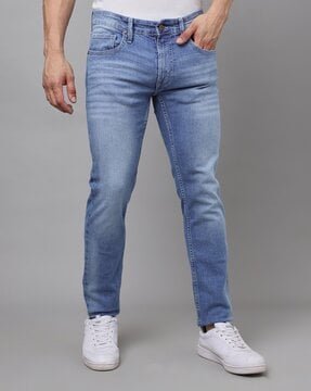 DM Shapewear 3 button Faded blue push up Skinny Jeans – DM Shapewer
