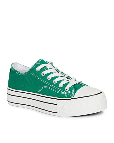 Green canvas discount shoes womens