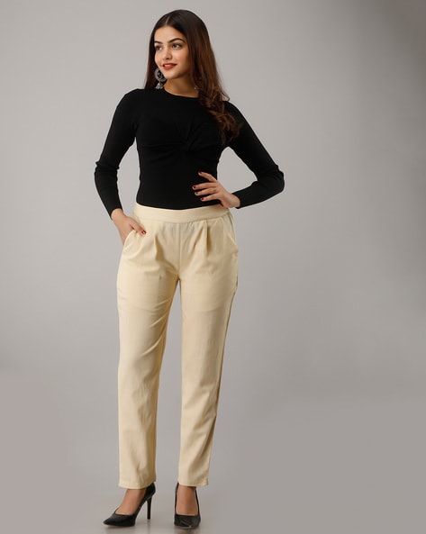 Tweed Beige Cargo Pants - Womens – My Tribe Boutique