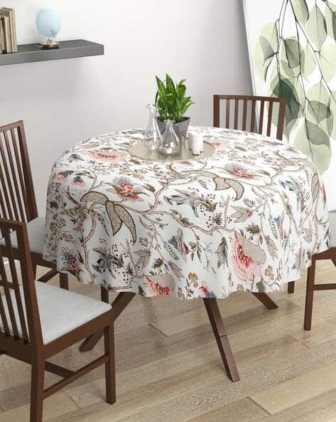 Buy Calicut White Table Covers, Runners Slipcovers for Home