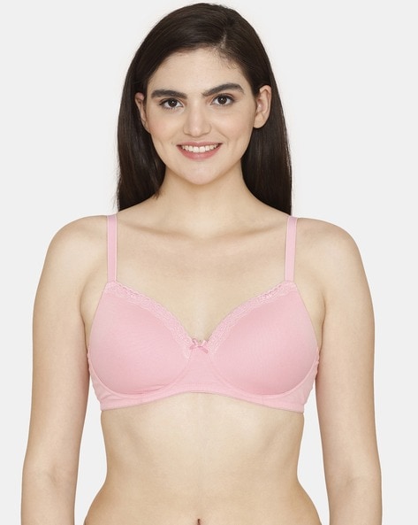 Basics Padded Non-Wired 3/4th Coverage Ultra Low Back T-Shirt Bra