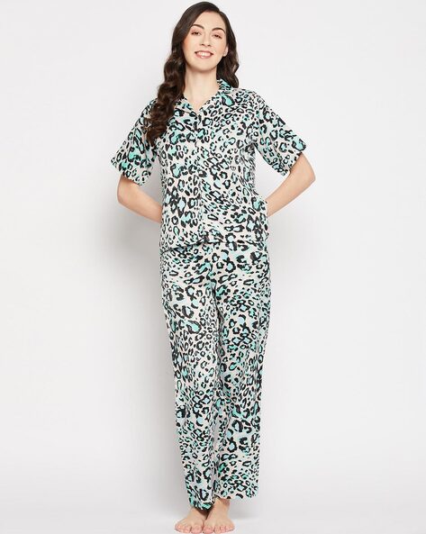 Pyjamas Womens Pants Leopard