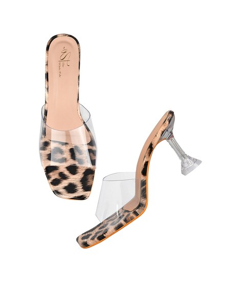 White discount leopard sandals