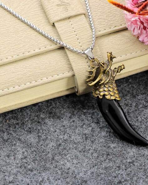 Buy Black Necklaces Pendants for Women by Vendsy Online - Main Image