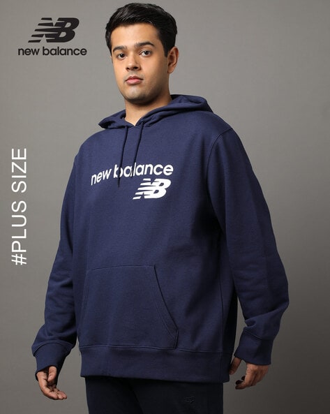 New balance hoodie blue hotsell