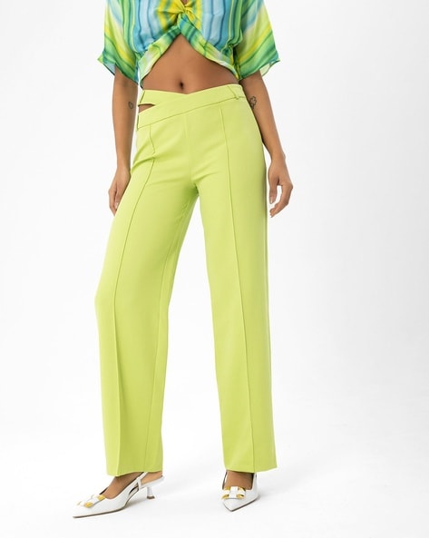 Green Women's Trousers | Wide Leg & Tapered Trousers | Printed Trousers |  Monsoon ROI