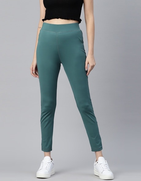 Buy INDIAN FLOWER Women Lycra Solid Turquoise & Pink Legging Online at Low  Prices in India - Paytmmall.com