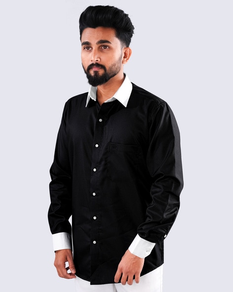 Shop Black Shirts For Men Online In India - French Crown