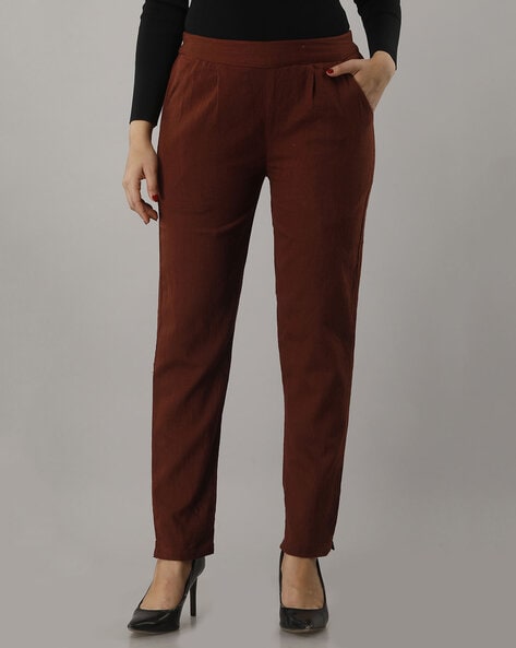 Northfield Basketweave Brown Pants