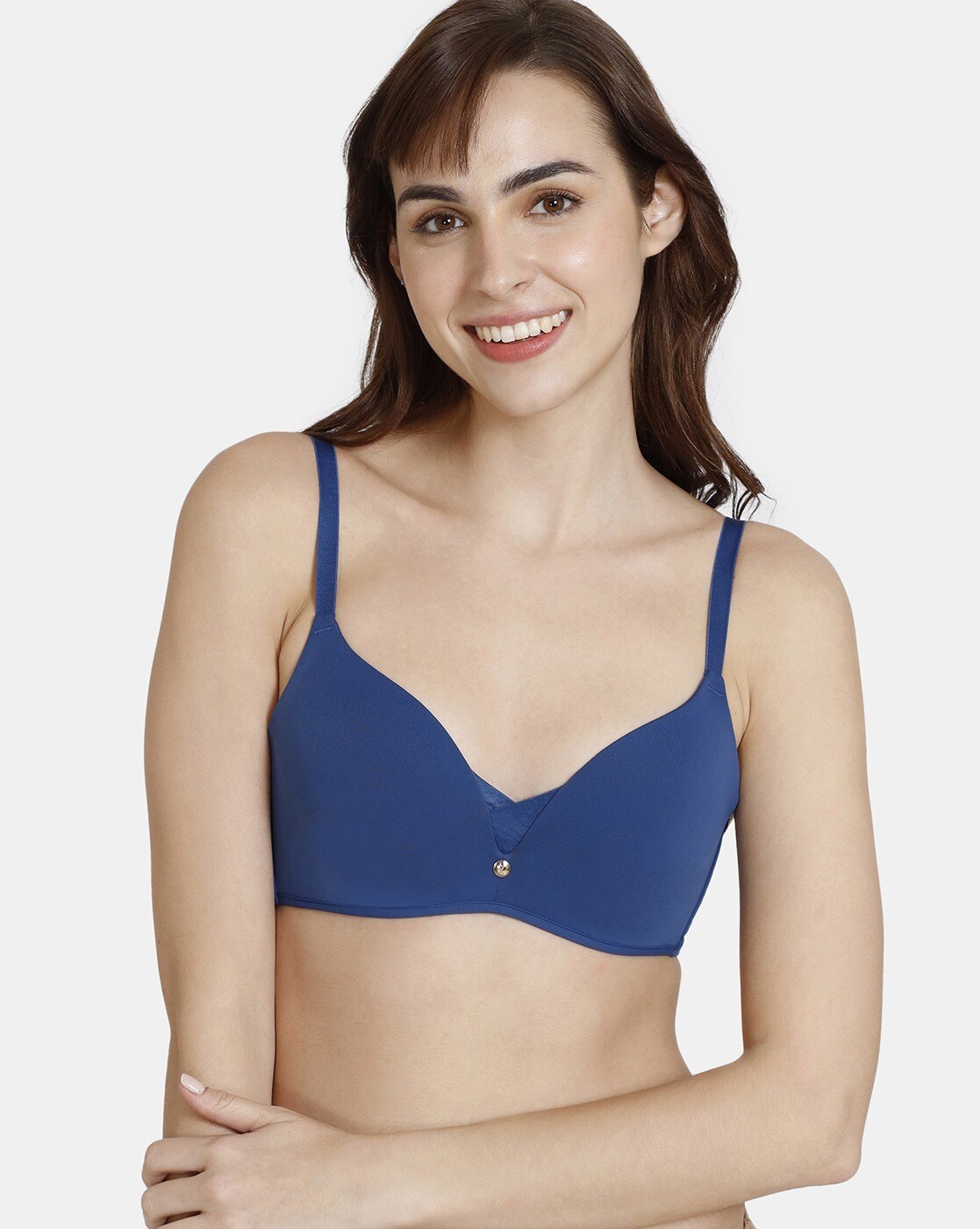 Zivame Women's Synthetic Non-Padded Wire Free Molded, Full-Coverage, Push-Up  Bra (LCB3-Blue Depth_Blue_36 C_Blue_36C) : : Fashion