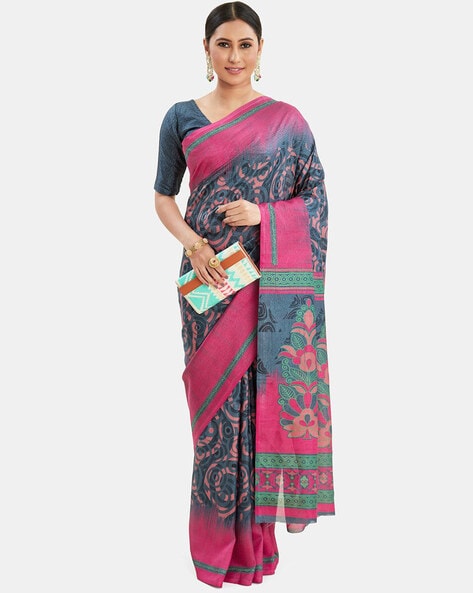 Buy Pink Sarees for Women by Kalyan Silks Online | Ajio.com