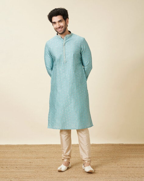 Buy Green 2 Piece Ethnic Suit for Men by MANYAVAR Online Ajio