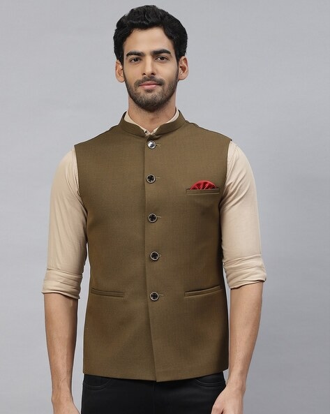 Buy Khaki 3 Piece Ethnic Suit for Men by Essas Club Online Ajio