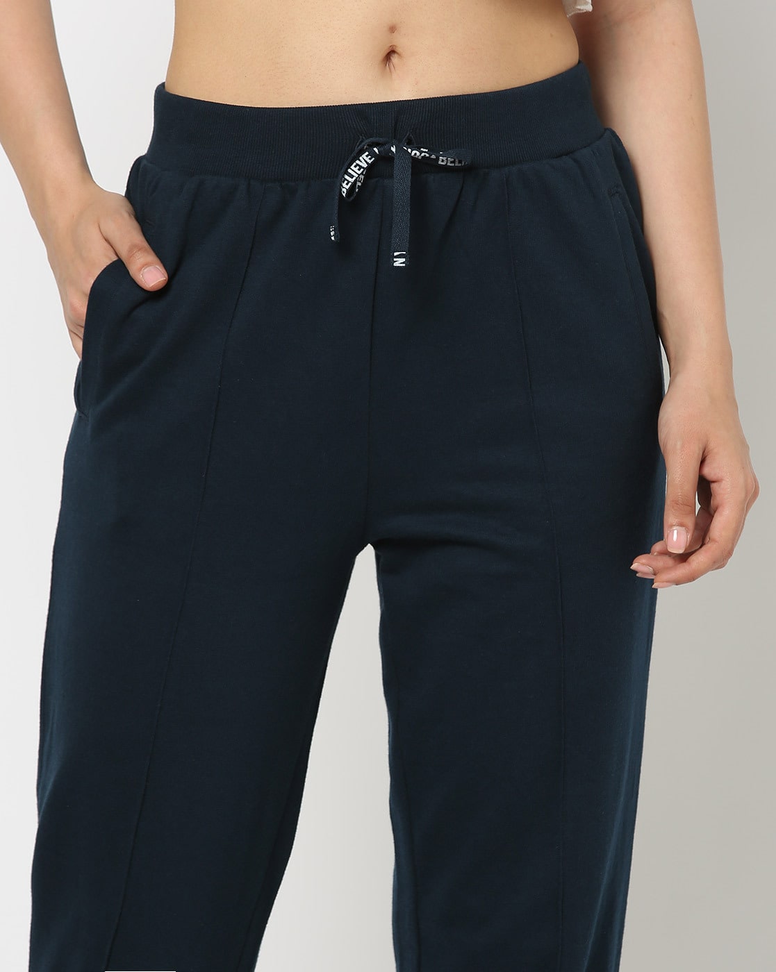 Female Black Ladies Printed Navy Blue Track Pants, Waist Size: 30.0 at Rs  599/piece in Ahmedabad