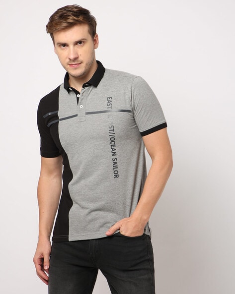 Buy Grey & Black Tshirts for Men by JOHN Online |
