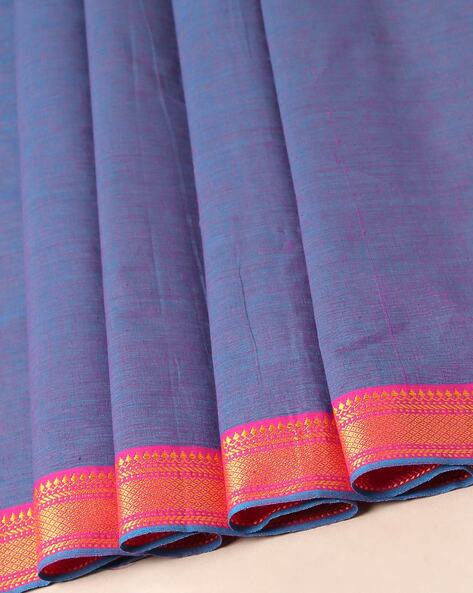 Mangalagiri Cotton Dress Material with Zari Border Price in India