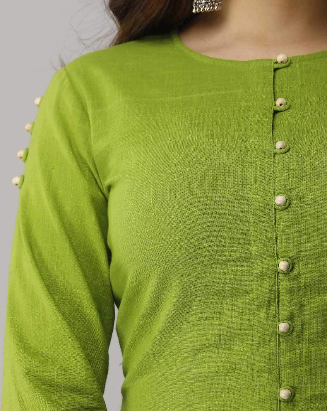 button neck design for kurti