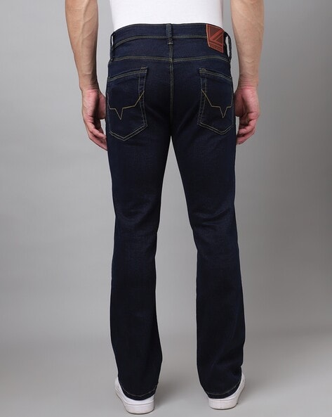 Light-Wash Slim Fit Bootcut Jeans