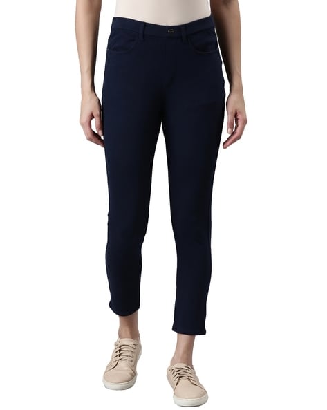Buy Navy Jeans & Jeggings for Women by GO COLORS Online