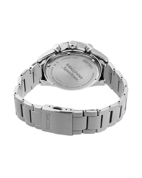 Seiko men's chronograph hot sale stainless steel watch