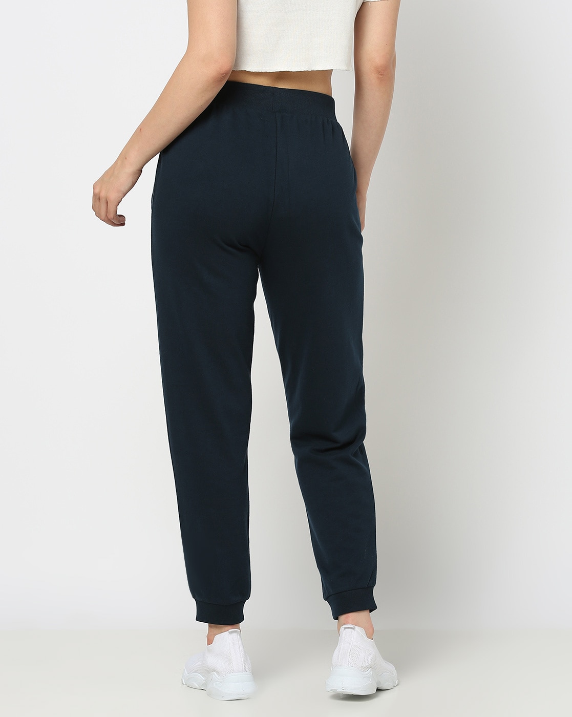 Women Panelled Joggers with Drawstring Waist