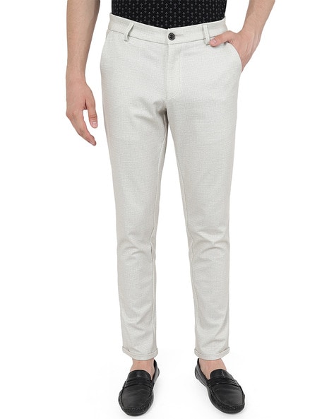White Mens 100 Linen Tapered Beach Pants Trousers Relaxed Fit - Cholp-saigonsouth.com.vn
