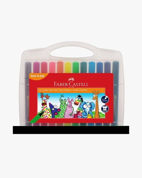  Faber Castell 15 Sketch Pens Clip-On Connector Colour Color  Marker Pen Set Child Safe Washable : Office Products