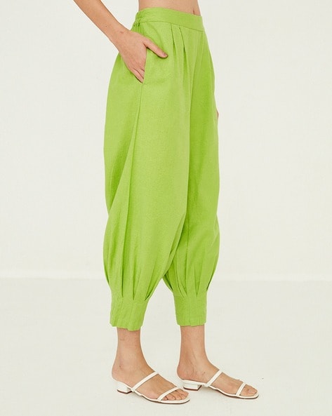 Buy Green Jacket Viscose Georgette Zardosi And Dhoti Pant Set For Women by  Khwaab by Sanjana Lakhani Online at Aza Fashions.