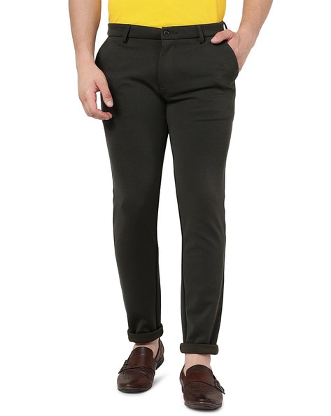 Buy Olive Green Trousers & Pants for Men by AJIO Online