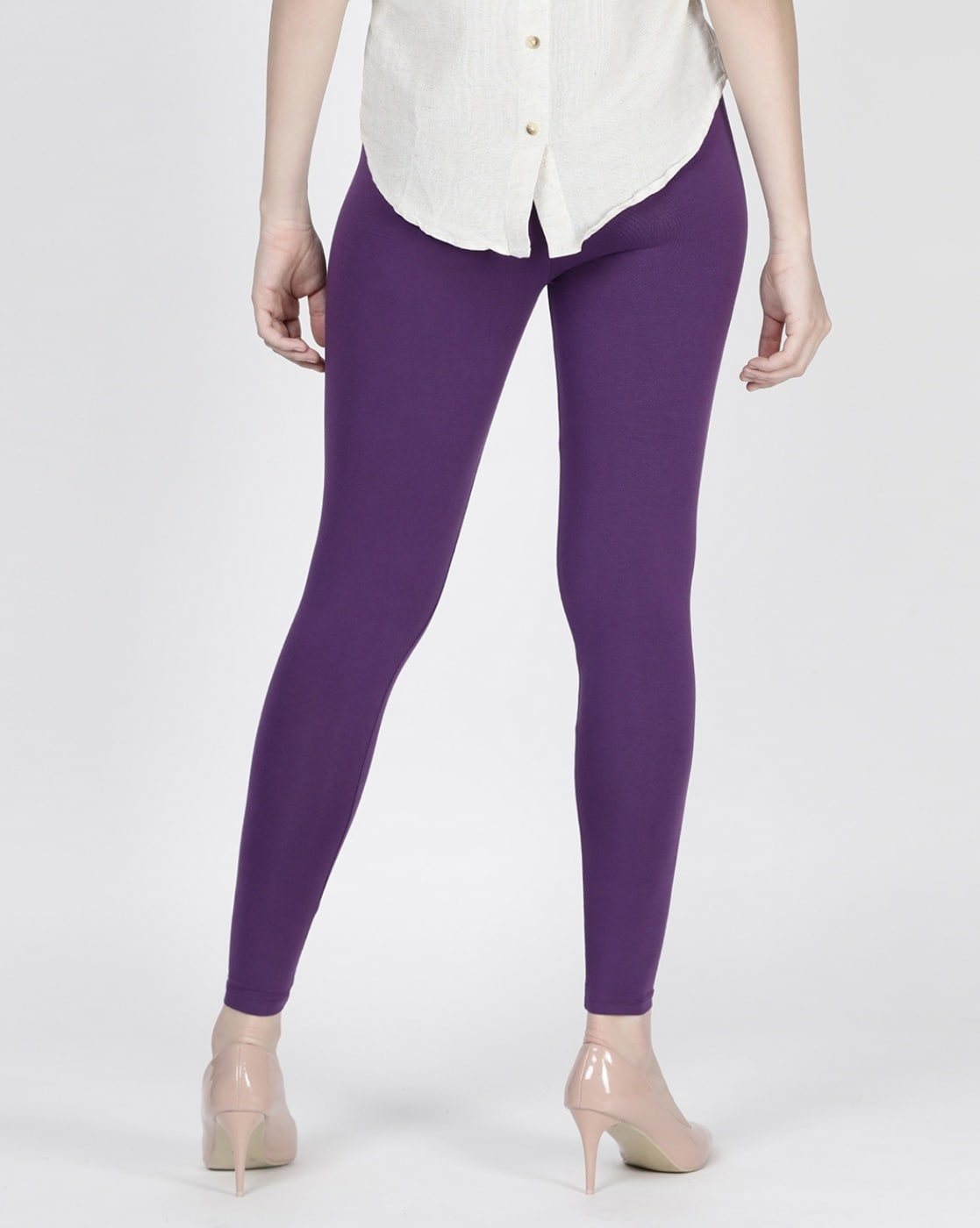 Purple Womens Leggings And Churidars - Buy Purple Womens Leggings And  Churidars Online at Best Prices In India | Flipkart.com