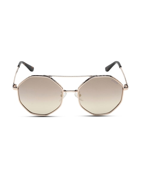 bebe Grey Hexagon Sunglasses for Women