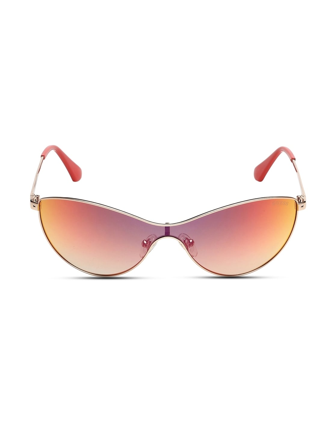 Buy RED-GREY SQUARE FRAME SUNGLASSES for Women Online in India