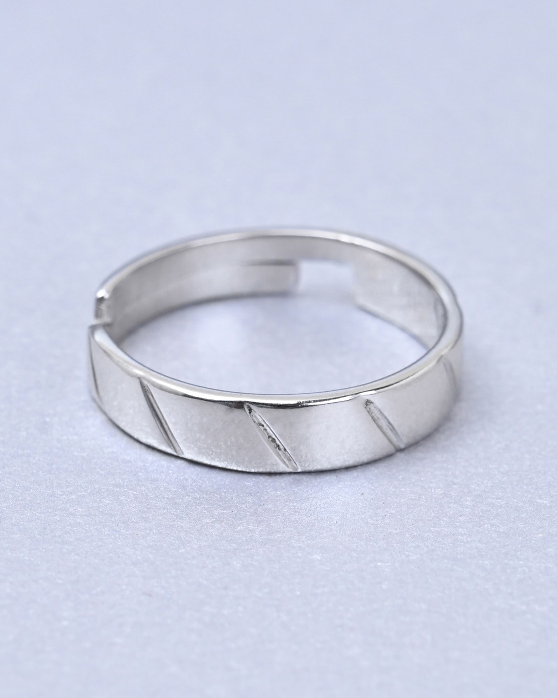 Simple silver deals ring for men