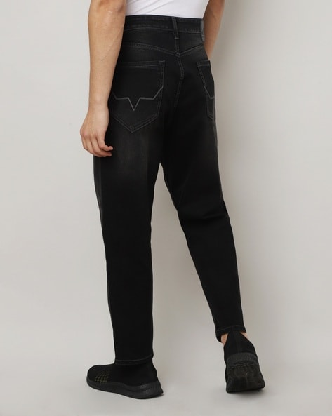 Tyler 90 S Relaxed Fit Mid Waist Dropped Crotch Ankle Jeans