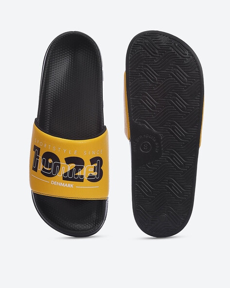 Buy Yellow Flip Flop Slippers for Men by Hummel Online Ajio