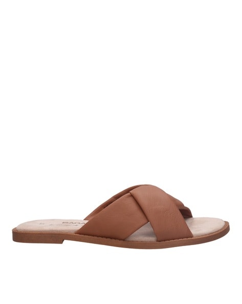 Buy Cognac Flat Sandals for Women by Bagatt Online