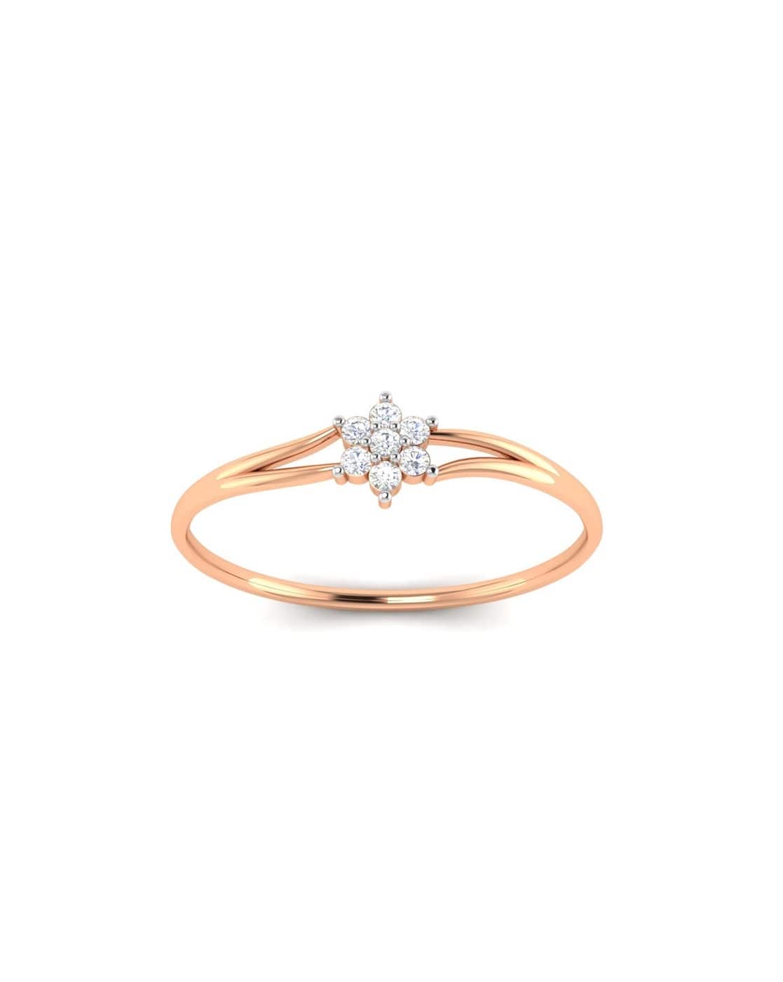 Buy Avsar Rose Gold Cubic Zirconia Mayu | 14 Kt Online | Ajio.com