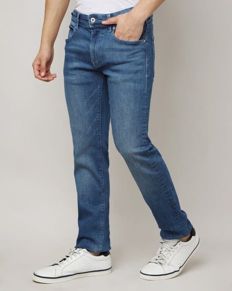 Pepe Jeans Men Vapour Lightly Washed Slim Fit Jeans