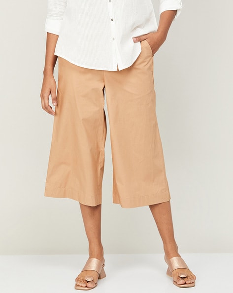 Buy Gini & Jony Kids Grey Regular Fit Culottes Pants for Girls Clothing  Online @ Tata CLiQ