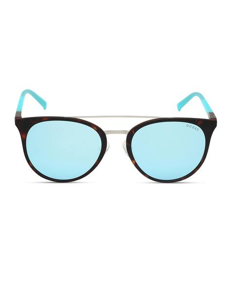 GUESS Women Mirrored Round Sunglasses-GU3021 52C 56 S