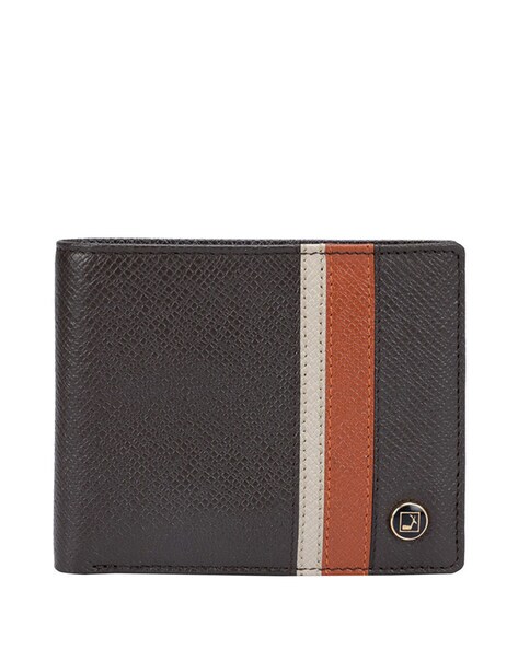 Buy Da Milano Da Milano Men Colourblocked Leather Two Fold Wallet