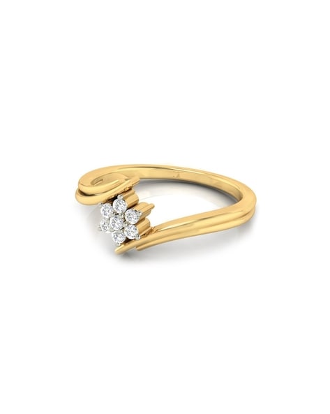 Shop online Designer Gold Plated American Diamond Ring for Girls and Women  – Lady India
