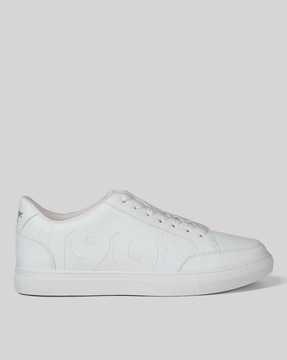 Vans Old Skool Custom White Leather Athletic Lace Up Sneaker Skate Men  Shoes 10M