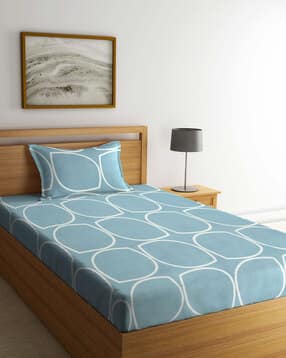 klotthe 300 TC Geometric Print Single Bedsheet-picture-12