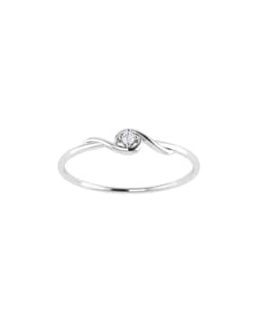 avsar White Gold Cubic Zirconia Studded Nisha Ring-picture-51