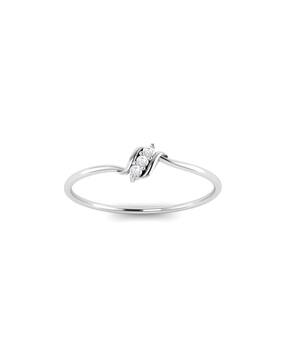 avsar White Gold Cubic Zirconia Studded Nisha Ring-picture-50